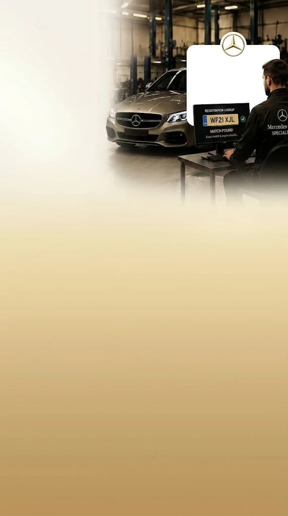 Mercedes registration lookup diagnostics